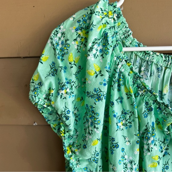 St. John's Bay Floral Peasant Top - Size 0X - Modest Casual Spring - Picture 3 of 4